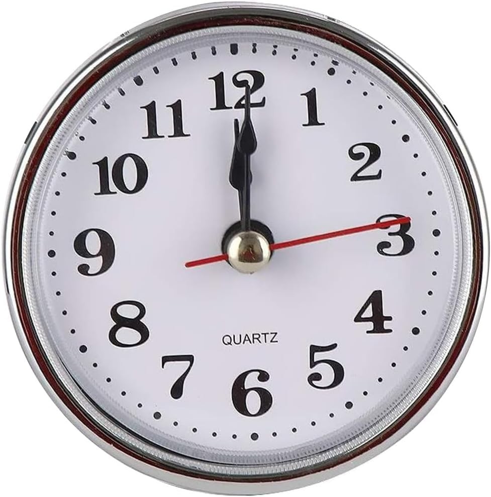 Mini Clock Insert Round Clocks Quartz Movement 2-1/2" 65mm Diameter Clock Head