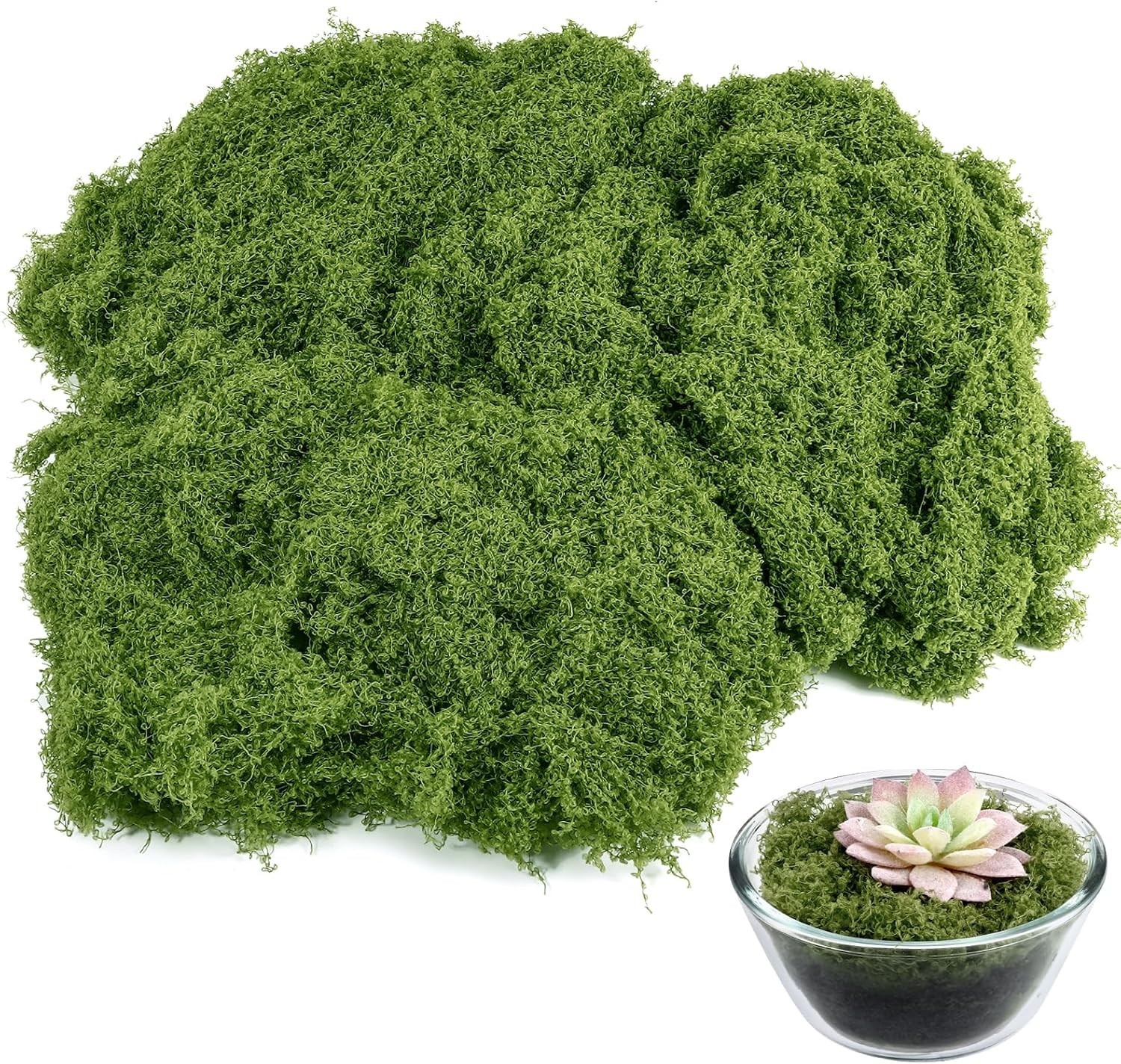 Artificial Moss 50g – Realistic Decorative Green Moss for DIY Crafts gallery