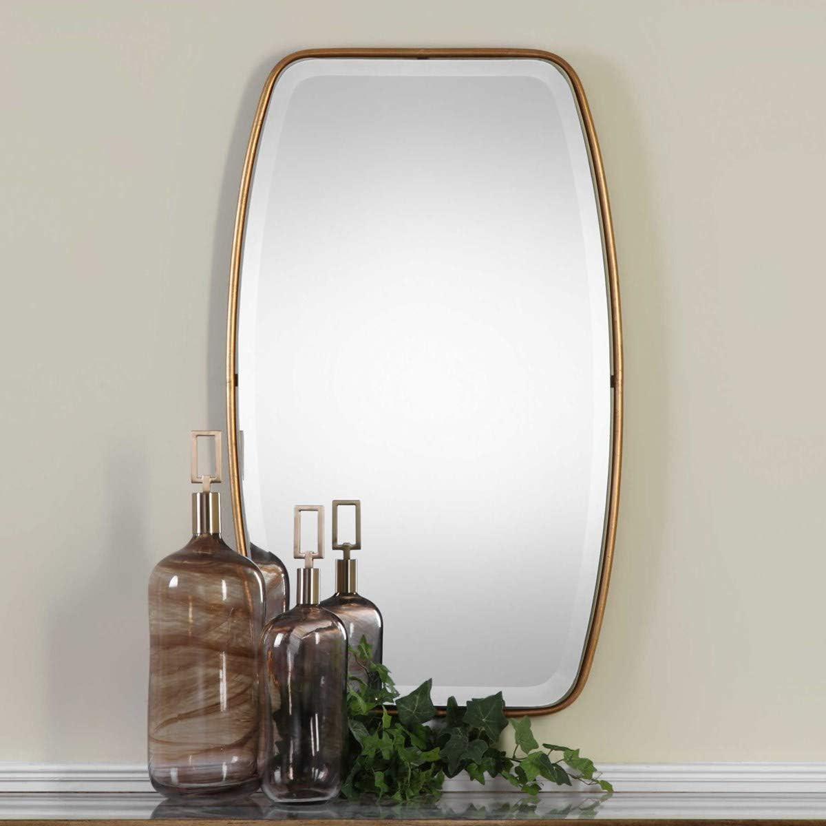 Canillo Antique Gold Rectangular Wall Mirror - 21" W x 36" H gallery