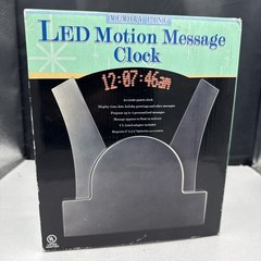 TDE Systems Programmable Red LED Message Clock – Floating Message
