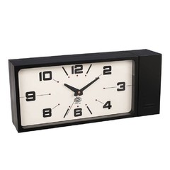 DULTON Double Face Wall Clock Rectangle Black Magnet Type H21-0362BK New