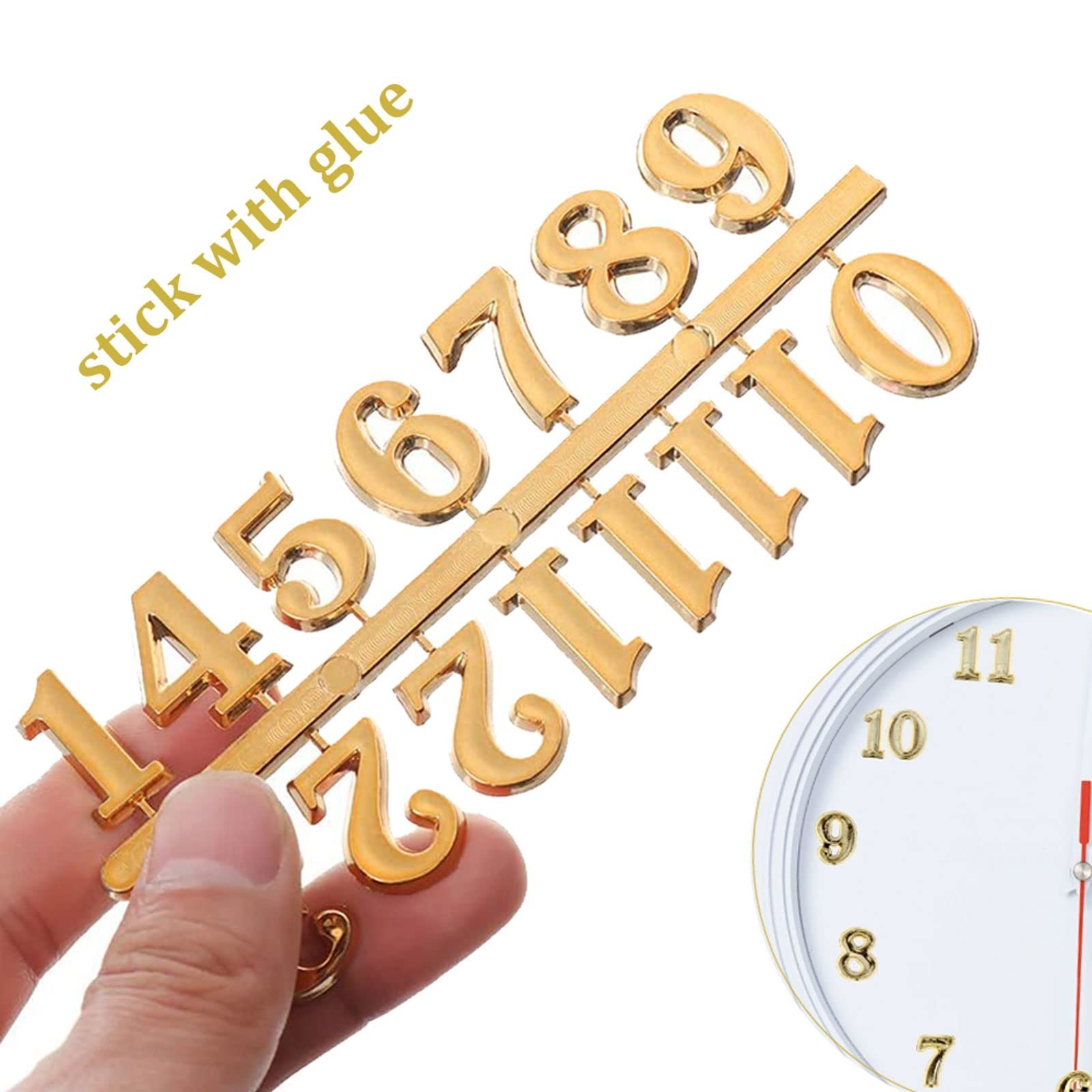 Clock Numerals Kit 6 Pieces DIY Digital Arabic Roman Number Replacement Parts US gallery