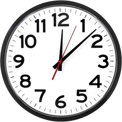 Large Analog Atomic Clock Self Setting Battery Powered Indoor Outdoor Easy Read