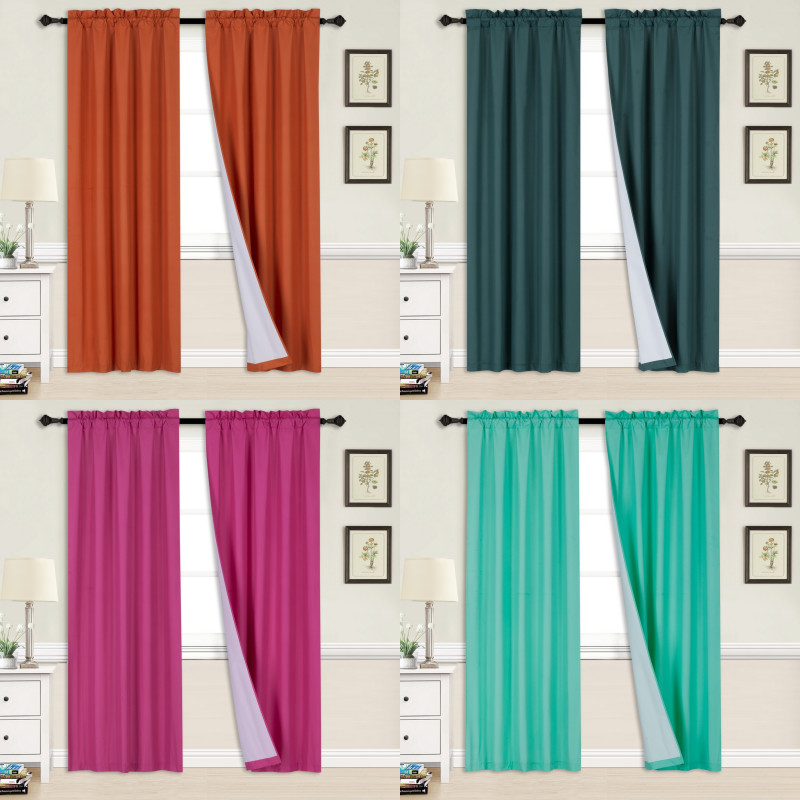 Solid Microfiber Thermal Texture Light Blocking Window Set Innovate Decoration