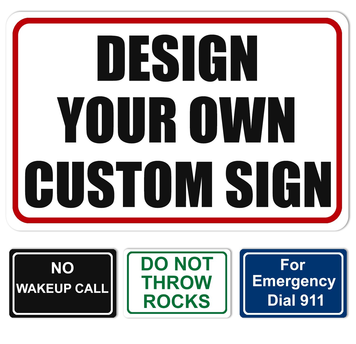 Personalized Custom Aluminum Signs, 12x8", for Outdoor, Indoor, Office, Airbnb gallery
