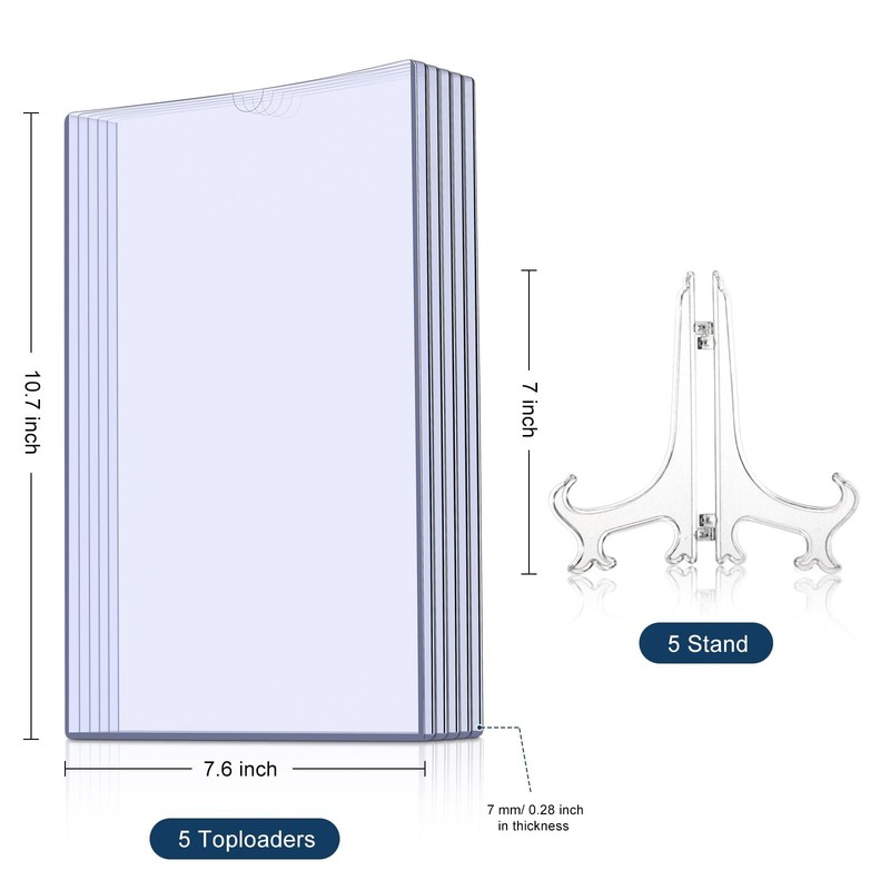 Comic Book Display Case Set, Include Comic Book Sleeves and Clear Plastic Easels gallery