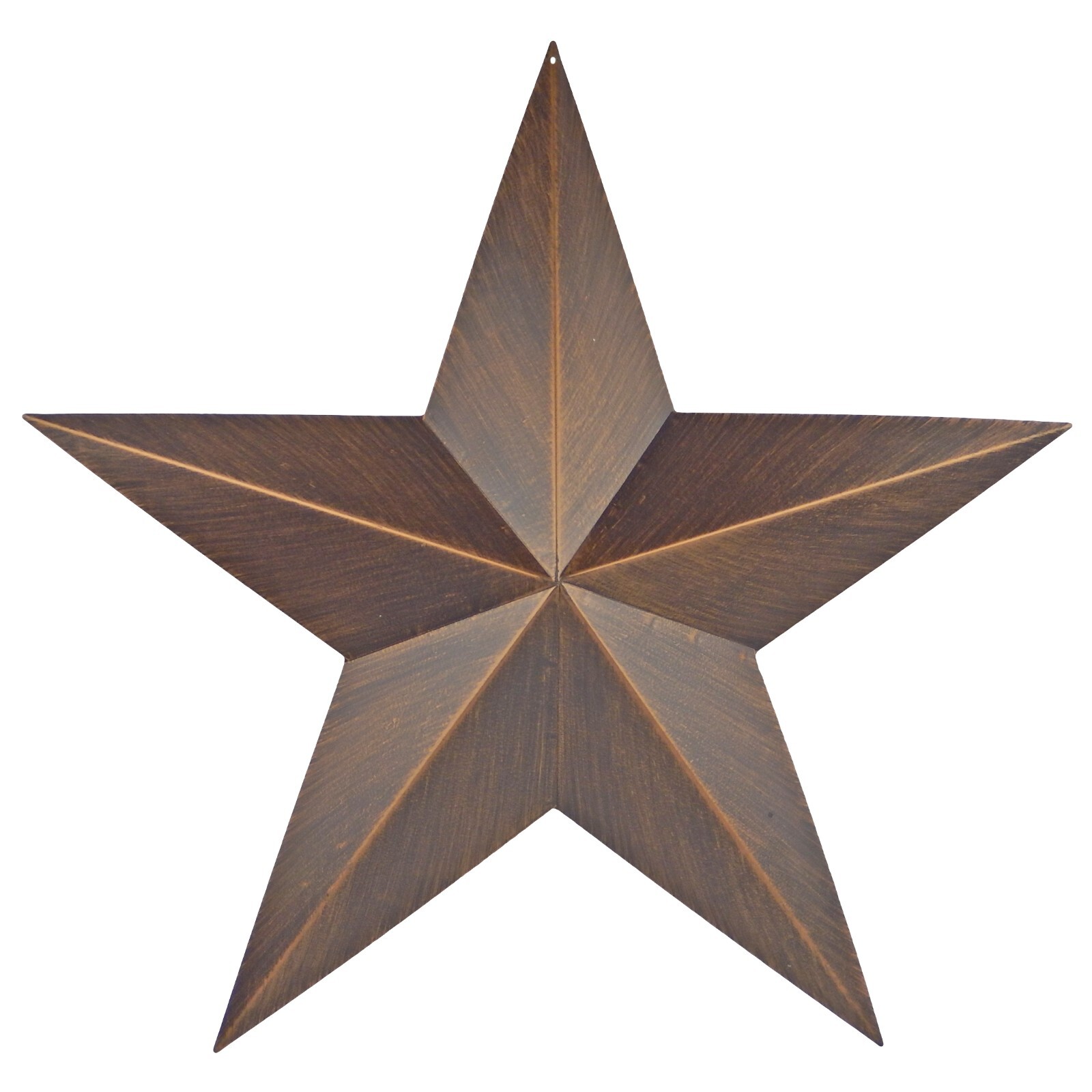 Metal Barn Star Wall Decor Rustic Western Brushed Copper Finish 22 inch gallery