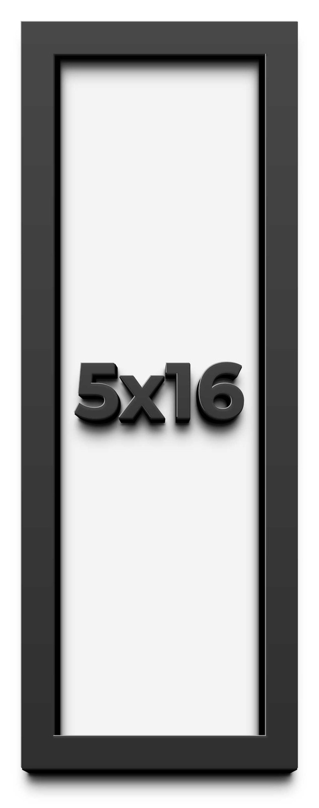 5x16 In Shadow Box Frame Black | 1 inches Deep Real Wood Contemporary Shadowbox gallery