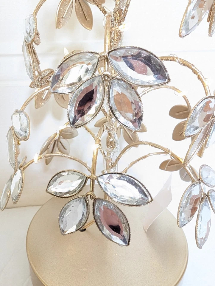 18" Illuminated Faceted Gem Tree w Timer Valerie Parr Hill Holiday QVC RARE gallery