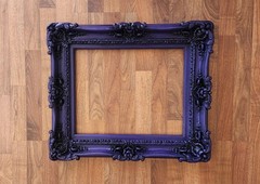 Vintage Purple Picture Frame Elegant Baroque Fancy Gothic Frame Poster Art Print
