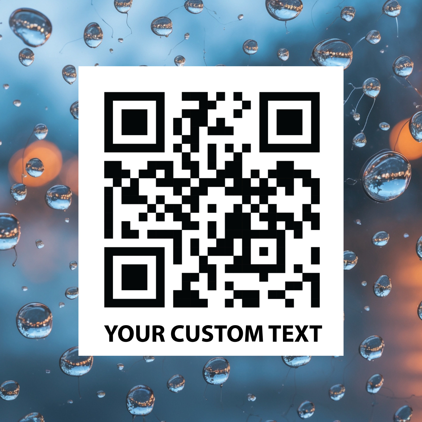 Custom QR Code Sticker: Water Resistant Vinyl Decal for Business or Social Media gallery