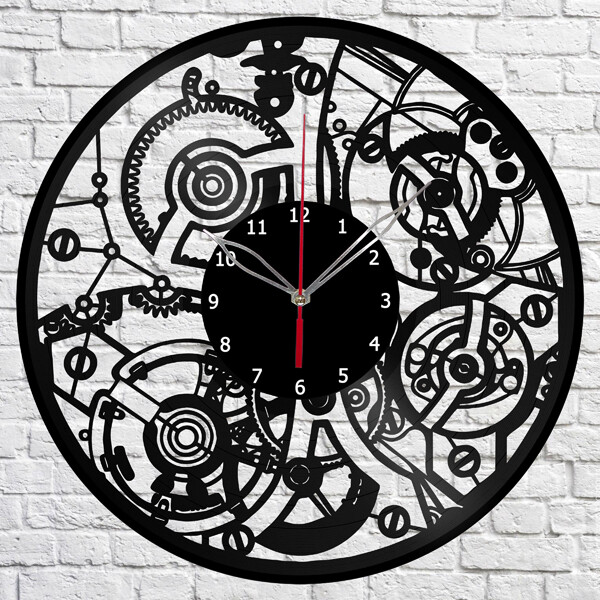Vinyl Clock clockwork Wall Clock Unique Art Vinyl Record Wall Clock 1400 gallery