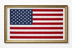 NEW-Framed American Flag – EXTRA LARGE! 3×5 Feet- Beautiful Frame.