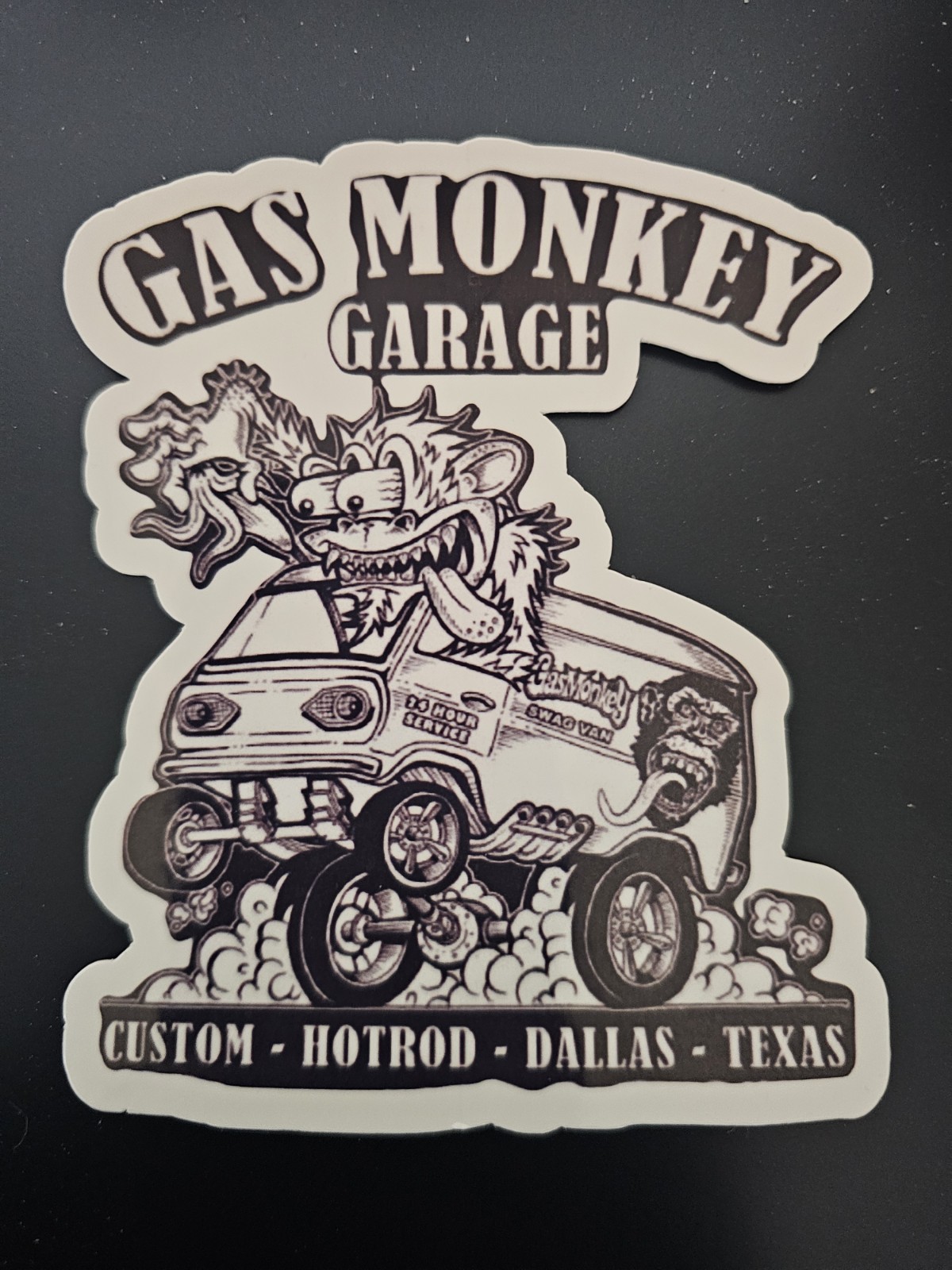Monkey Garage Van Sticker gallery