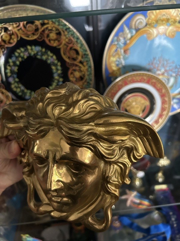 Extra Large Medusa Head Solid Brass Wall Plaque gallery