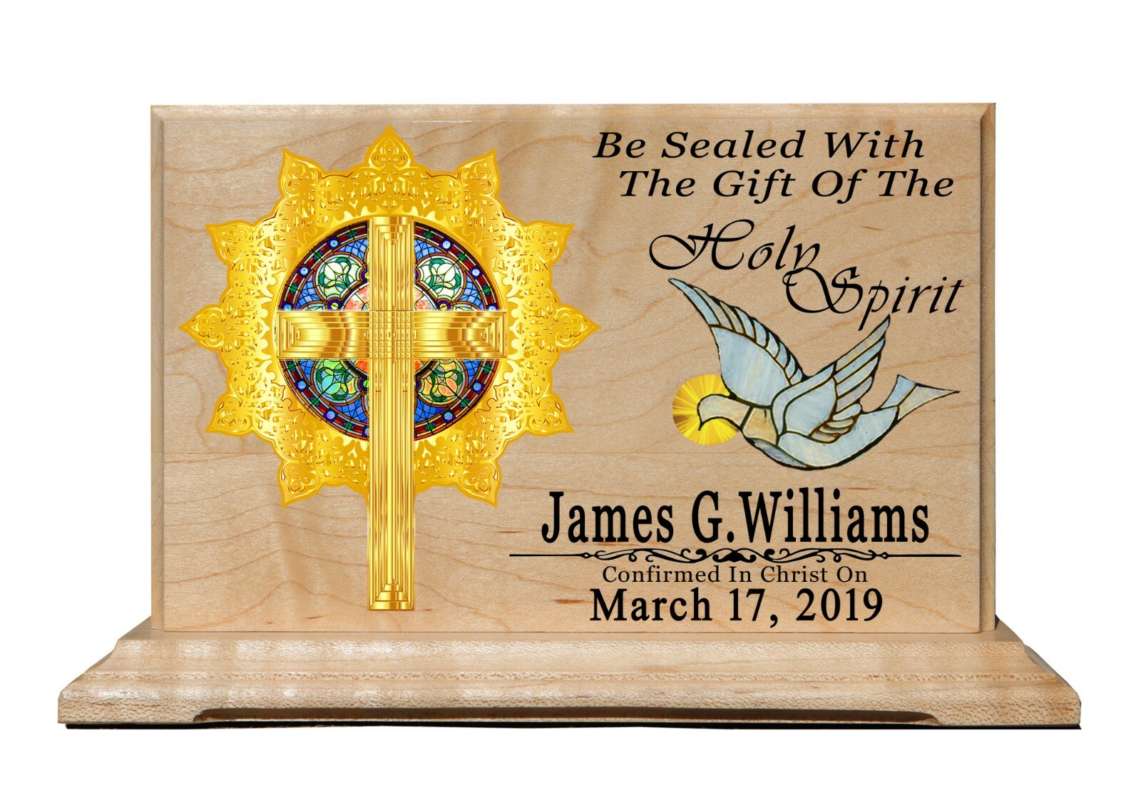 Custom Confirmation Gift For Girls and Boys Personalized Christian Gift Plaque gallery