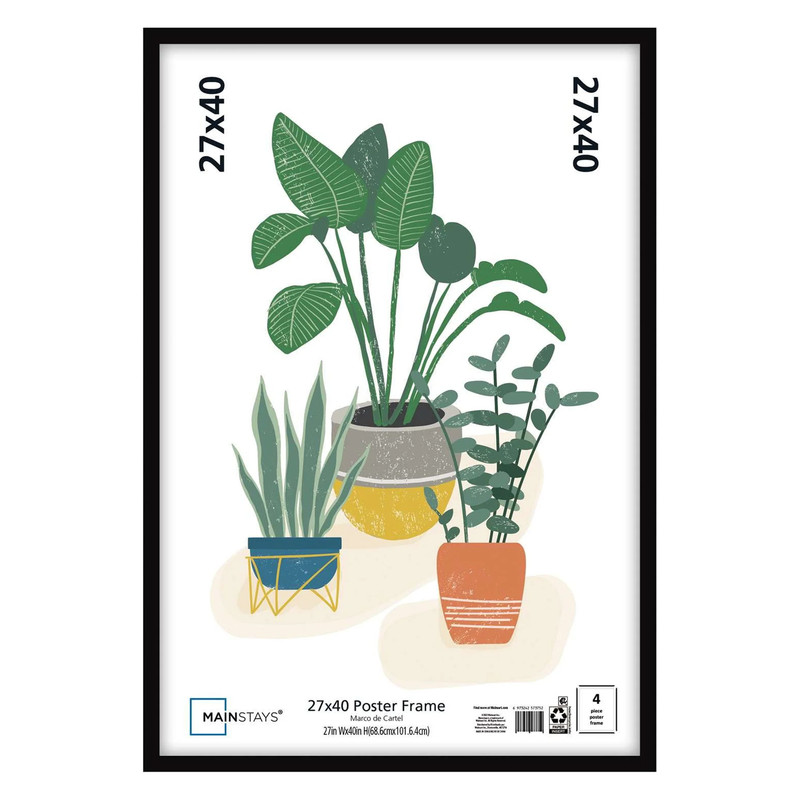 Mainstays 27x40 Basic Poster Frame, Black gallery