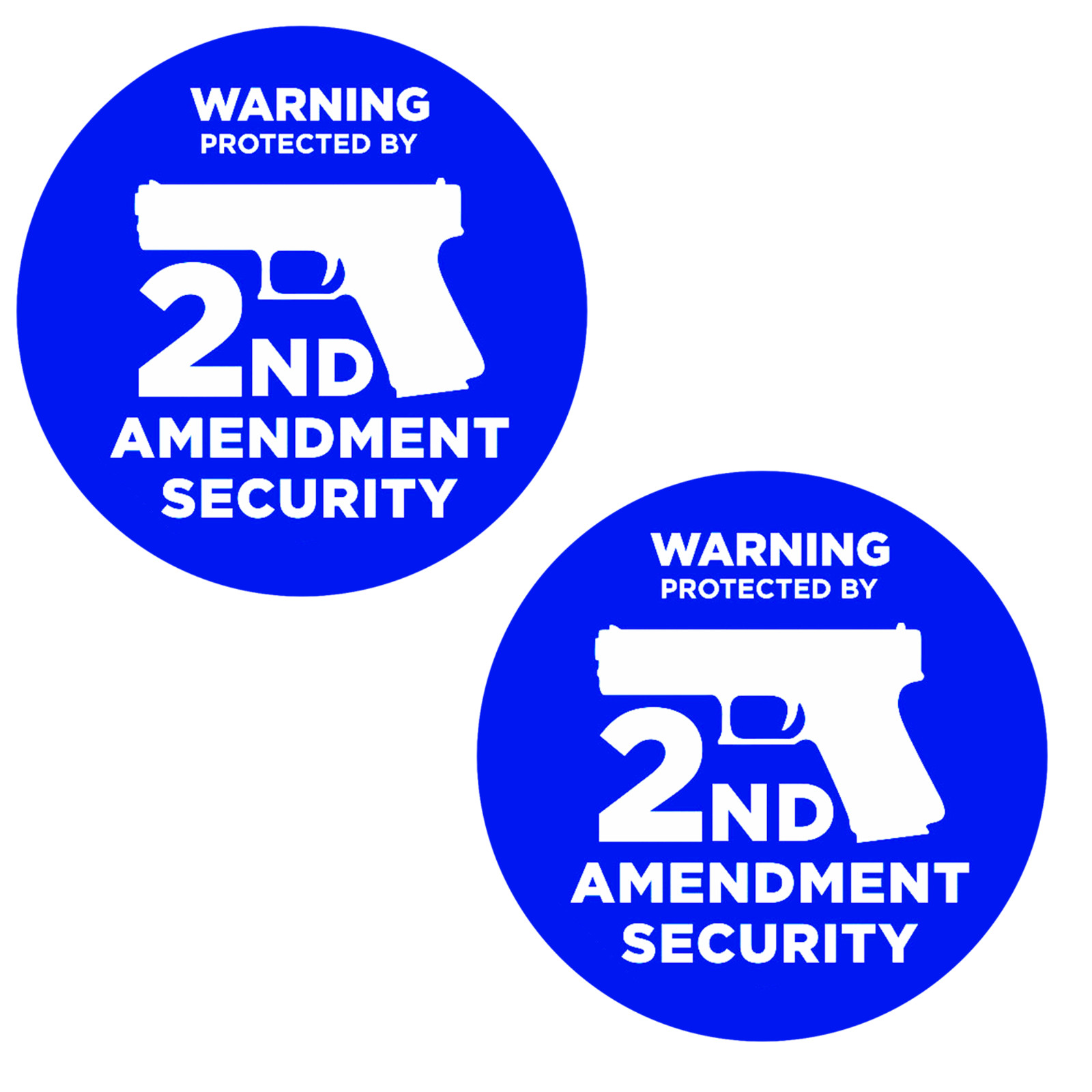 2x 2A Second Amendment Security Stickers Gun NRA Sticker Large 5 Inch Decals gallery