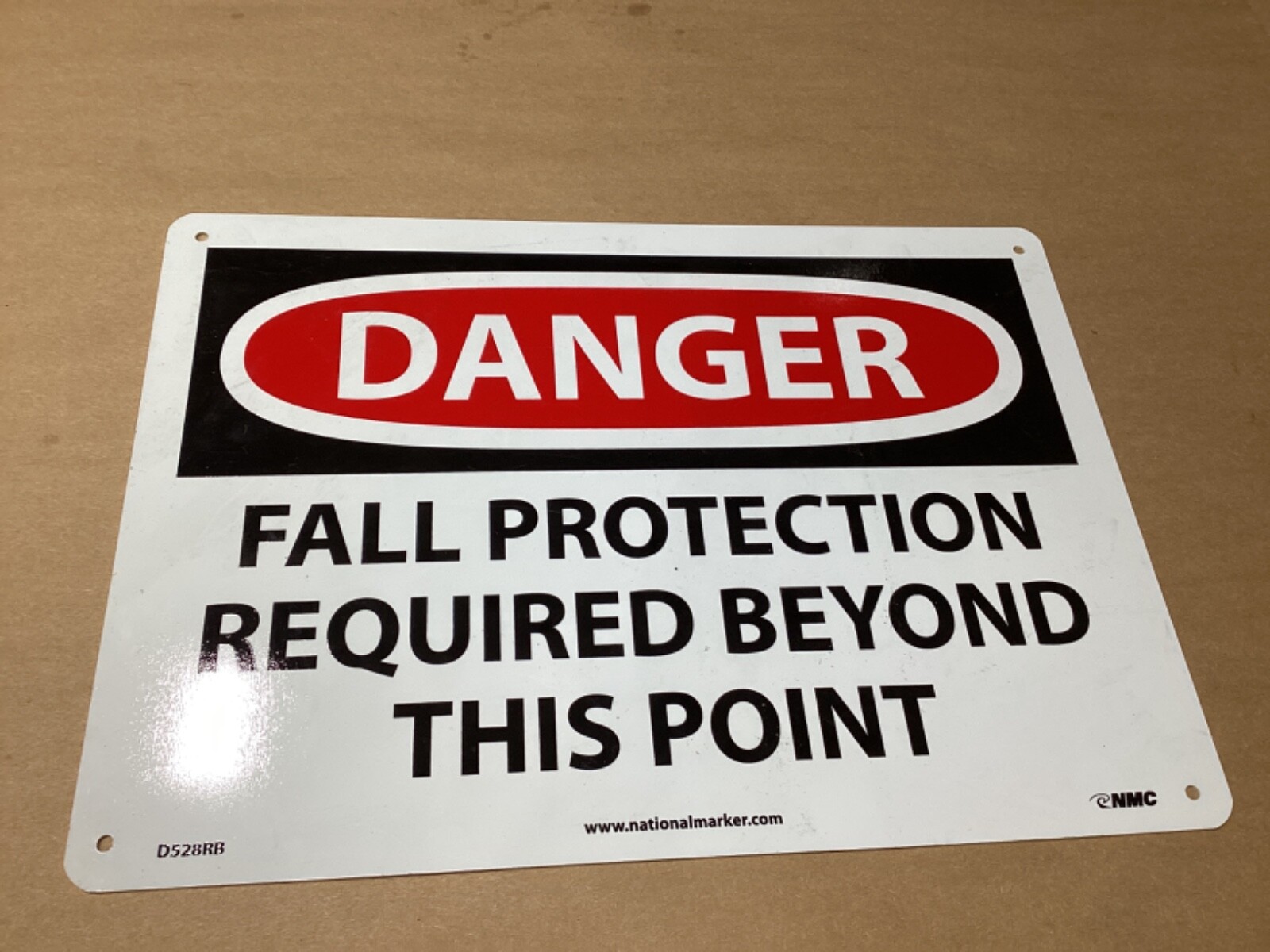 DANGER Fall Protection Required Beyond This Point Sign #141M49 gallery