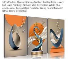 3pcs Abstract Wall Art