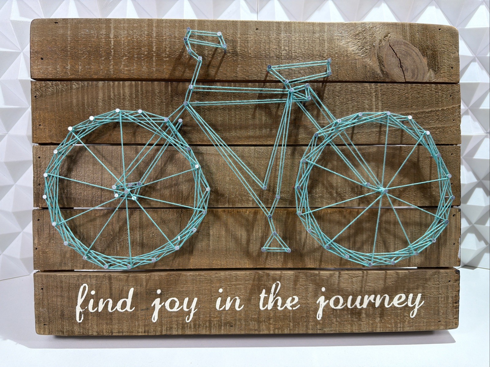 Primitives By Kathy Wall Hanging String Art, Find Joy In The Journey Farm House gallery