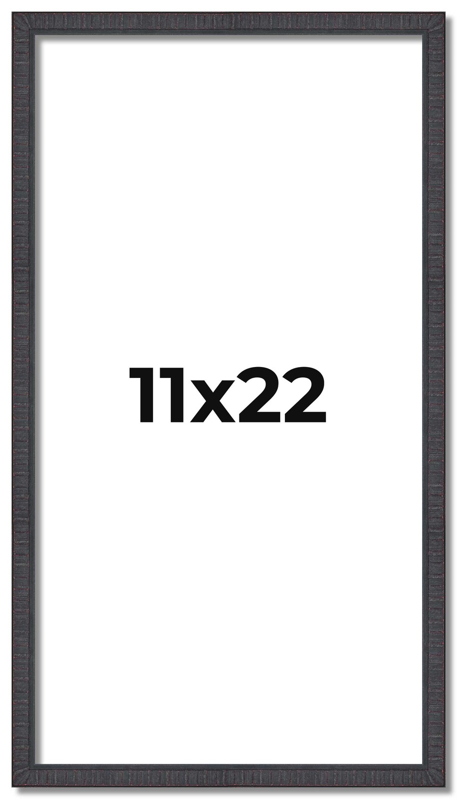 11x22 Frame Brown Picture Frame Modern Photo Frame UV Acrylic, Acid Free Backer gallery