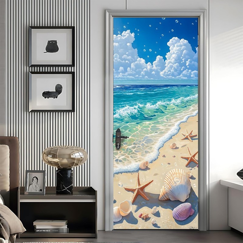 Self-Adhesive Refrigerator Wrap Set Removable Vinyl Fridge Stickers Peel & Stick gallery