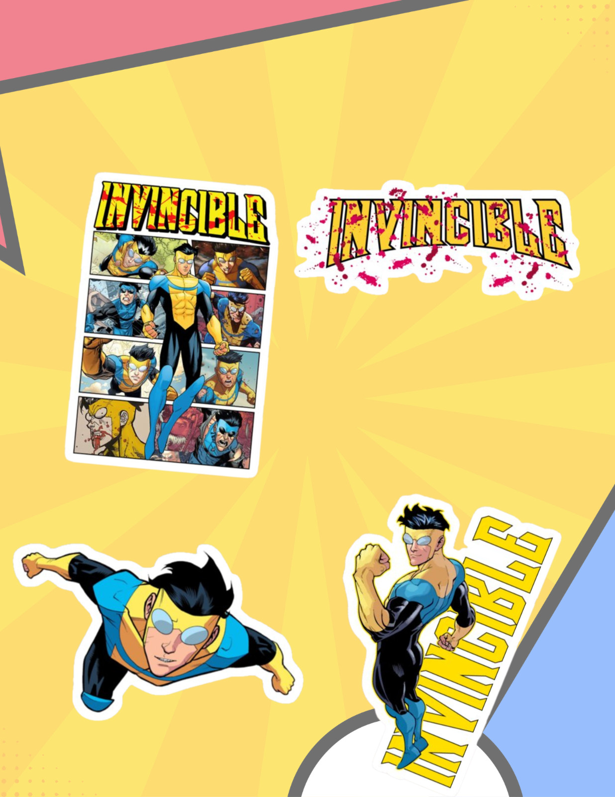 Invincible 4pk Sticker Pack gallery